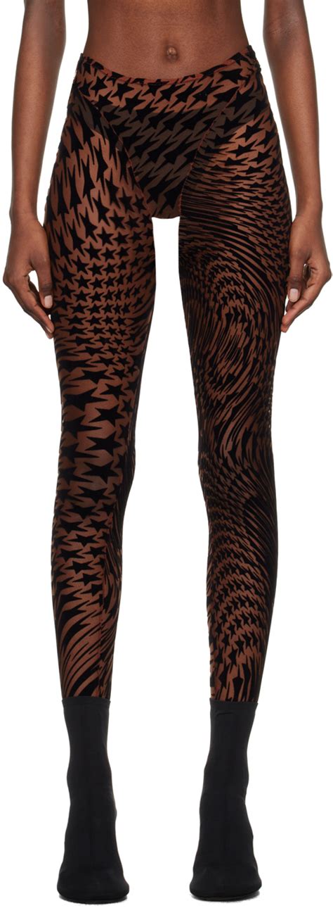 mugler star leggings.